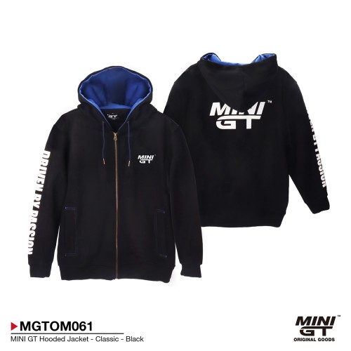 MGTOM061-L - MINI GT HOODED JACKET CLASSIC BLACK L