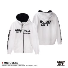 MGTOM062-S - MINI GT HOODED JACKET 64 DRIVEN BY PASSION WHITE - S