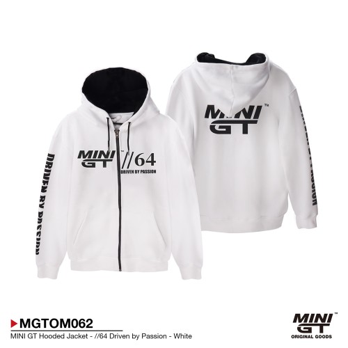 MGTOM062-XS - MINI GT HOODED JACKET 64 DRIVEN BY PASSION WHITE - XS
