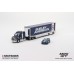 MGTS0005 - 1/64 SHELBY TRANSPORTER SET INCLUDED WESTERN STAR 49X W/RACING TRANSPORTER AND SHELBY GT500 SE WIDEBODY FORD PERFORMANCE BLUE (LHD) (MIJO EXCLUSIVE)