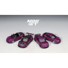 MGTS0021 - 1/64 PORSCHE 911 (992.1) RUBYSTONE RED SET (LHD)