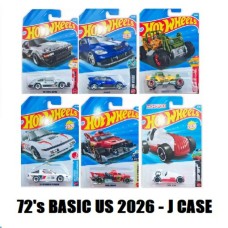 MHWC4982-99NJ - LATEST X72 HOTWHEELS BASIC 2026 WORLDWIDE ASSORTMENT OF 72 WAVE 9