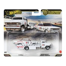 MHWFLF56-JHX88 HOT WHEELS TEAM TRANSPORT '61 IMPALA HORIZON HAULER #87