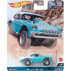 MHWFPY86-HKC74 - 1/64 HOTWHEELS CAR CULTURES OFF ROAD BIG-AIR BEL-AIR (TEAL/WHITE) 4/5