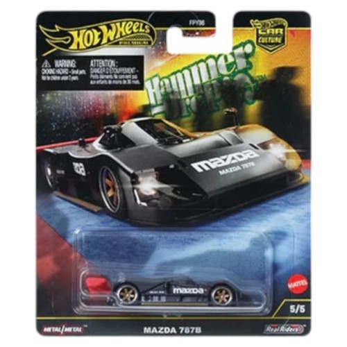 MHWFPY86-HRW08  HOT WHEELS PREMIUM HAMMER DROPS MAZDA 787B 5/5