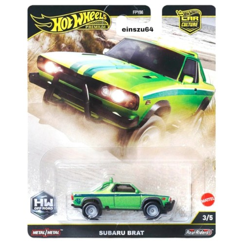 MHWFPY86-JBK72 - HOT WHEELS HW OFF ROAD SUBARU BRAT 3/5