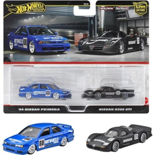 MHWHBL96-HRR74 - HOT WHEELS 2 PACK '94 NISSAN PRIMERA AND NISSAN R390 GT1