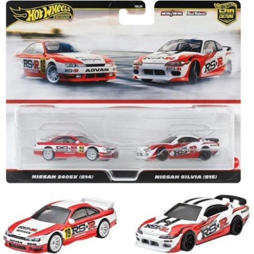 MHWHBL96-HRR84 - HOT WHEELS 2 PACK NISSAN 240SX (S14) AND NISSAN SILVIA (S15)