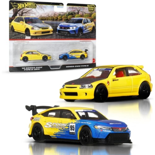 MHWHBL96-JBL00 - 1/64 99 HONDA CIVIC TYPE R (EK9) AND HONDA CIVIC TYPE R MHWHBL96-JBL00 - 1/64 99 HONDA CIVIC TYPE R (EK9) AND HONDA CIVIC TYPE R