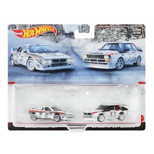 MHWHCY73 - 1/64 HOTWHEELS CAR CULTURE 2 PACK LANCIA RALLY 037 AND 84 AUDI SPORT QUATTRO