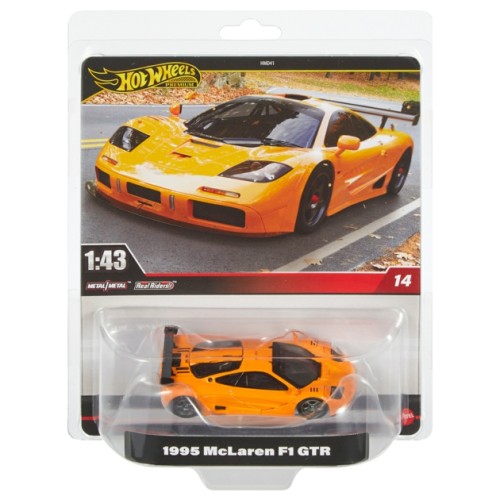 MHWHMD41-HWT15 - HOT WHEELS PREMIUM 1/43 1995 MCLAREN F1 GTR #14