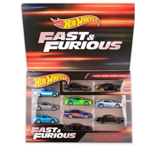 MHWHNT21 - HOTWHEELS FAST AND FURIOUS THEMED 10 PACK