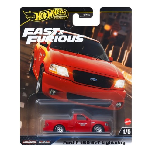 MHWHNW46-HYP75 - HOT WHEELS FAST AND FURIOUS FORD F-150 SVT LIGHTNING 1/5