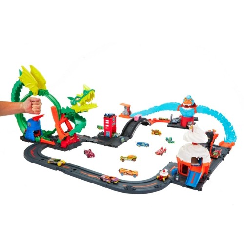 MHWHPM07 - HOT WHEELS CITY BUNDLE WITH 4 PLAYSETS