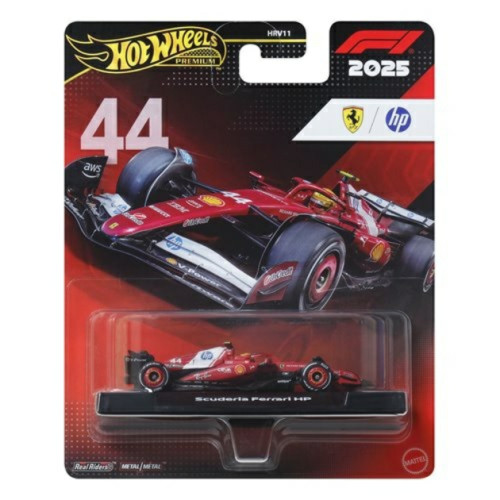 MHWHRV11-JKD86 - HOTWHEELS PREMIUM 1/64 FORMULA 1 FERRARI LEWIS HAMILTON NO.44 MHWHRV11-JKD86 - HOTWHEELS PREMIUM 1/64 FORMULA 1 FERRARI LEWIS HAMILTON NO.44