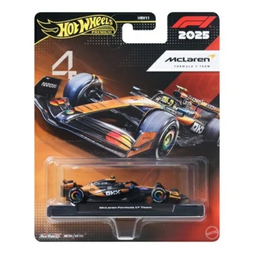 MHWHRV11-JKD88 - HOTWHEELS PREMIUM FORMULA 1 MCLAREN NO.4 LANDO NORRIS