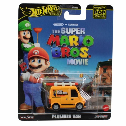 MHWHXD63-HXF03 - HOT WHEELS POP CULTURE THE SUPER MARIO BROS MOVIE PLUMBER VAN MHWHXD63-HXF03 - HOT WHEELS POP CULTURE THE SUPER MARIO BROS MOVIE PLUMBER VAN
