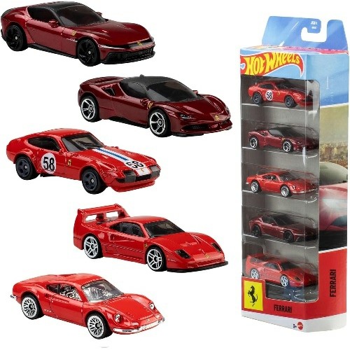 MHWJLN12 - 1/64 HOTWHEELS FERRARI 5 PACK SINGLE