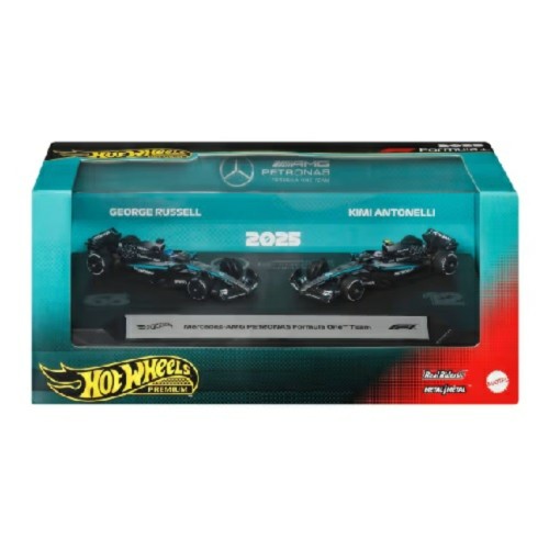 MHWJMM93- HOTWHEELS PREMIUM FORMULA 1 2-PACK TEAM MERCEDES AMG PETRONAS MHWJMM93- HOTWHEELS PREMIUM FORMULA 1 2-PACK TEAM MERCEDES AMG PETRONAS