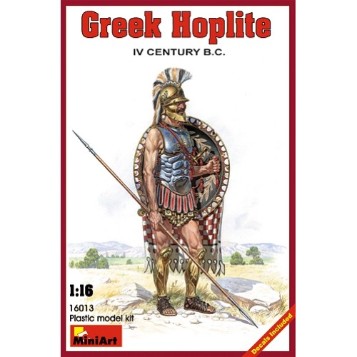 MIN16013 - 1/16 GREEK HOPLITE IV CENTURY B.C (PLASTIC KIT)