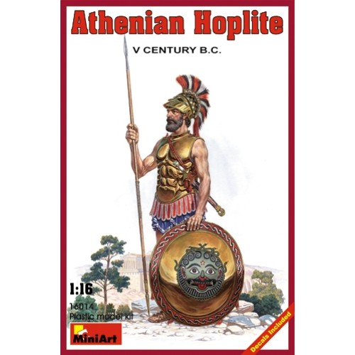 MIN16014 - 1/16 ATHENIAN HOPLITE V CENTURY B.C. (PLASTIC KIT)