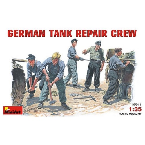 MIN35011 - 1/35 GERMAN TANK REPAIR CREW (PLASTIC KIT)