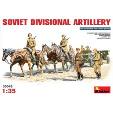 MIN35045 - 1/35 SOVIET GUN ZIS-3 W/ HORSES (PLASTIC KIT)
