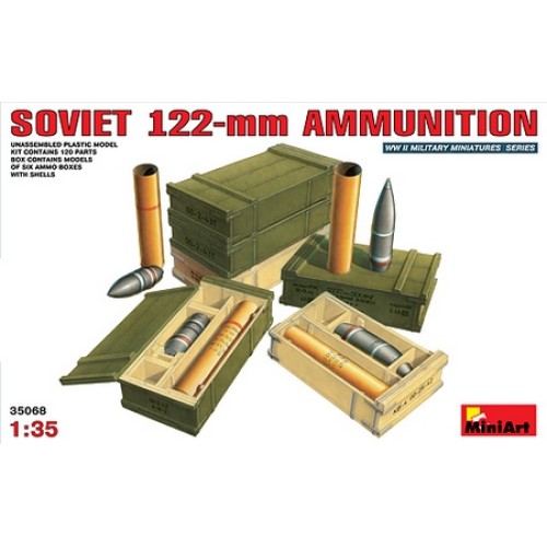 MIN35068 - 1/35 SOVIET 122MM AMMUNITION (PLASTIC KIT)