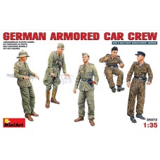 MIN35072 - 1/35 GERMAN ARMOURED CAR CREW (PLASTIC KIT)