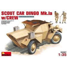 MIN35087 - 1/35 SCOUT CAR DINGO MK 1A W/ CREW (PLASTIC KIT)