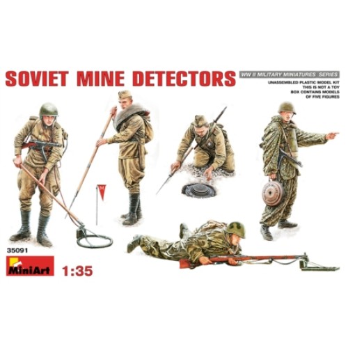 MIN35091 - 1/35 SOVIET MINE DETECTORS (PLASTIC KIT)