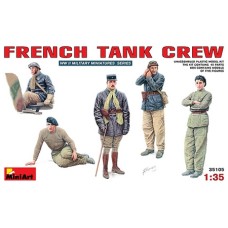 MIN35105 - 1/35 FRENCH TANK CREW (PLASTIC KIT)
