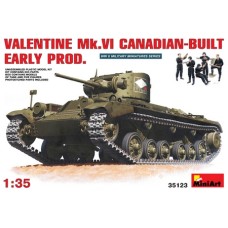 MIN35123 - 1/35 VALENTINE MK VI CANADIAN-BUILT EARLY PRODUCTION (PLASTIC KIT)
