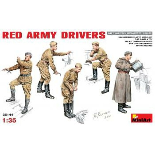 MIN35144 - 1/35 RED ARMY DRIVERS (PLASTIC KIT)