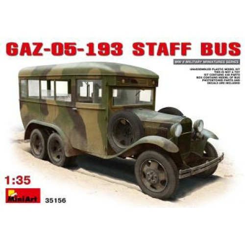 MIN35156 - 1/35 GAZ-05-193 STAFF BUS (PLASTIC KIT)