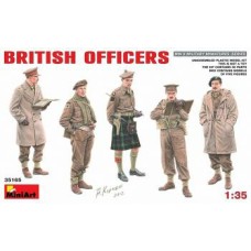 MIN35165 - 1/35 BRITISH OFFICERS (PLASTIC KIT)