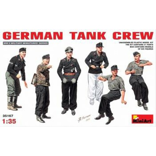 MIN35167 - 1/35 GERMAN TANK CREW (PLASTIC KIT)
