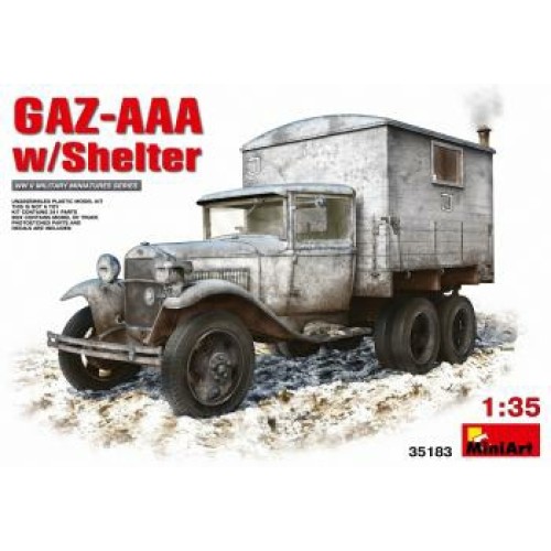 MIN35183 - 1/35 GAZ-AAA WITH SHELTER (PLASTIC KIT)