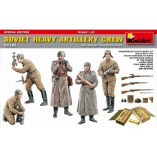 MIN35185 - 1/35 SOVIET HEAVY ARTILLERY CREW, SPECIAL EDITION (PLASTIC KIT)