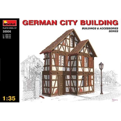 MIN35506 - 1/35 GERMAN CITY BUILDING (PLASTIC KIT)
