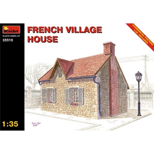 MIN35510 - 1/35 FRENCH VILLAGE HOUSE (PLASTIC KIT)