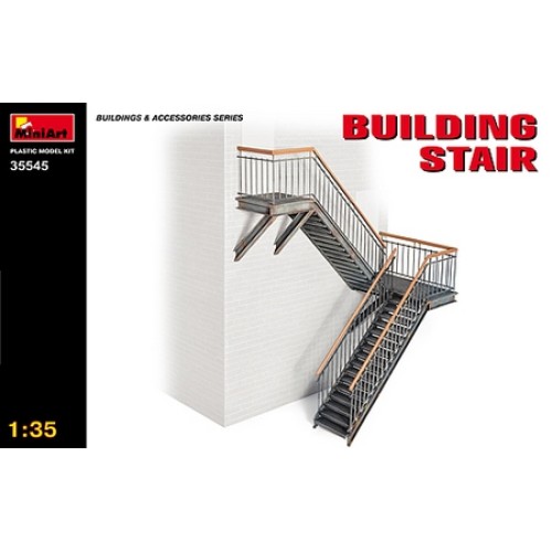 MIN35545 - 1/35 BUILDING STAIRS (PLASTIC KIT)