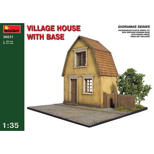 MIN36031 - 1/35 VILLAGE HOUSE W/ BASE (PLASTIC KIT)