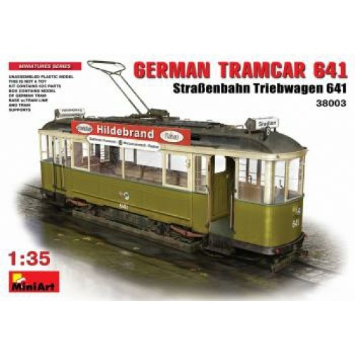MIN38003 - 1/35 GERMAN TRAMCAR 641 (STRASSENBAHN TRIEBWAGEN 641) (PLASTIC KIT)