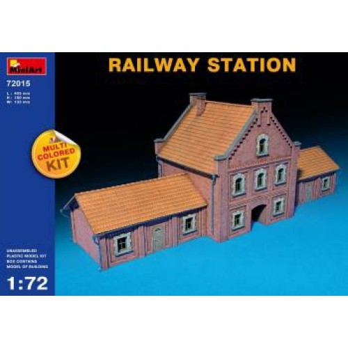 MIN72015 - 1/72 RAILWAY STATION (MULTI COLOURED KIT) (PLASTIC KIT)