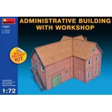 MIN72021 - 1/72 ADMINISTRATIVE BUILDING W/WORKSHOP (MULTI COLOURED KIT) (PLASTIC KIT)