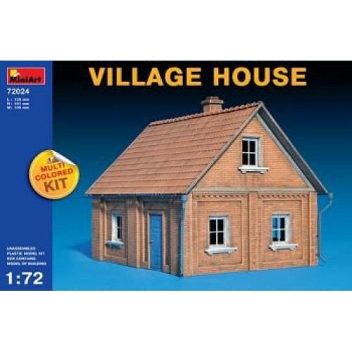 MIN72024 - 1/72 VILLAGE HOUSE (MULTI COLOURED KIT) (PLASTIC KIT)