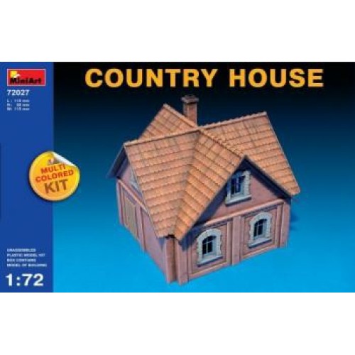 MIN72027 - 1/72 COUNTRY HOUSE (MULTI COLOURED KIT) (PLASTIC KIT)