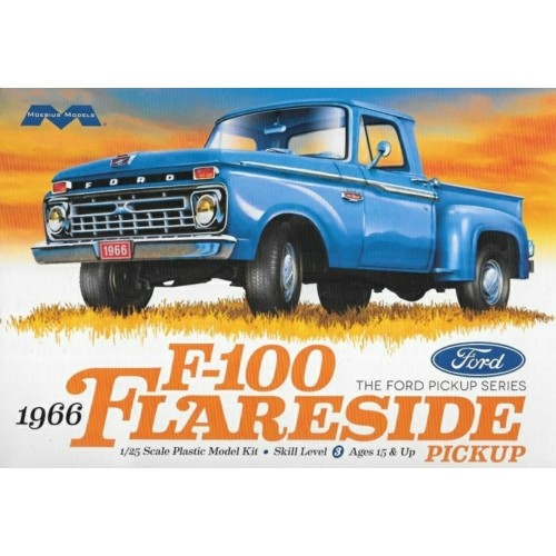 MMK1232 - 1/25 1966 FORD F-100 FLARESIDE PICKUP (PLASTIC KIT)