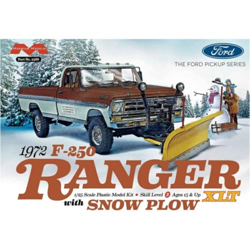 MMK2568 - 1/25 1972 FORD F-250 4X4 WITH SNOW PLOW